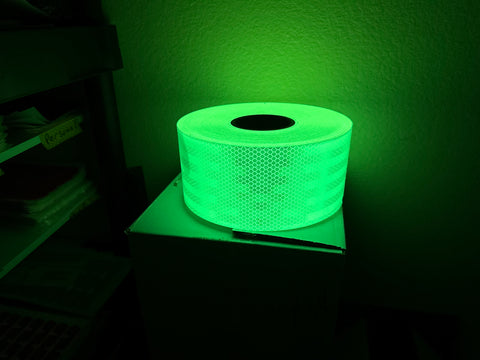 Reflective Prismatic Tape That Also Glows In The Dark