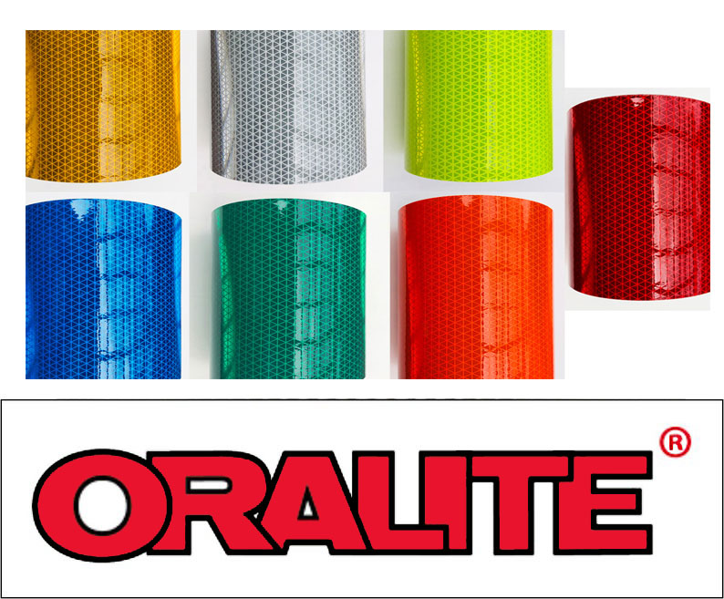 1"-6" Oralite V98 "WHITE" Conformable Prismatic Reflective Tape