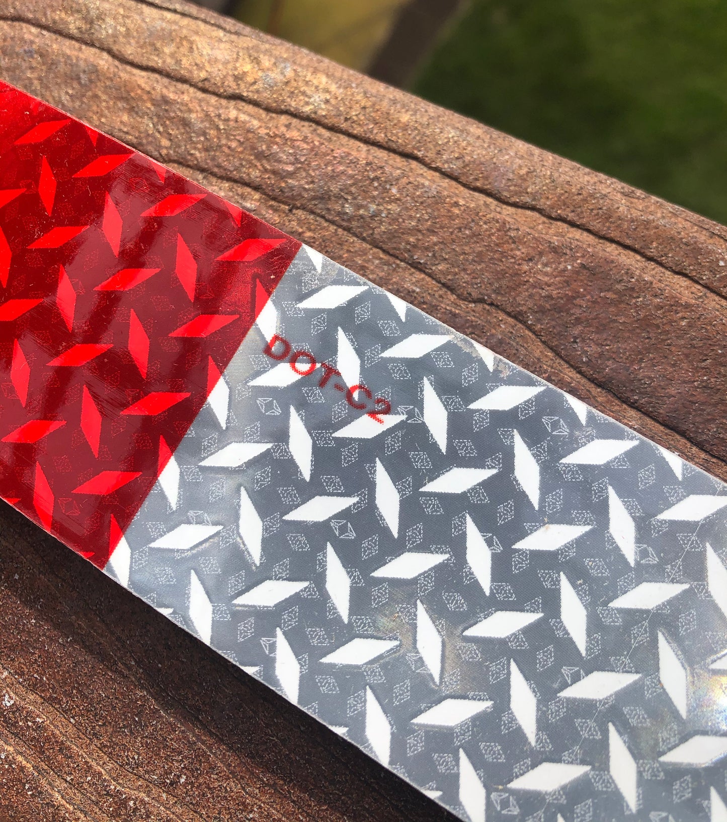 Oralite V52 (Diamond Plate Pattern) DOT - 2" Rolls - Red/White & Solid White