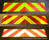 2 Piece Chevron Panel Kits - (3" - 12" Wide - 4 INCH WIDE Stripes) - 18 Color Combinations