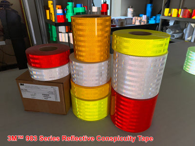 Acquista 3M Diamond Grade&trade; 983-72 98372S Nastro Segnaletico Catarifrangente Rosso Riflettente 50 M L X L 50 M X 55 Mm 1882655