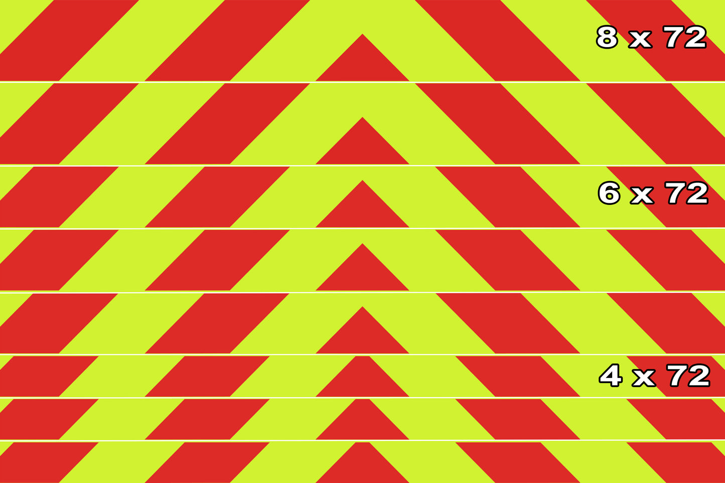 Reflective Chevron Panels for Vehicles - Made With 3M™ Diamond Grade™ DG3 Reflective – Reflective