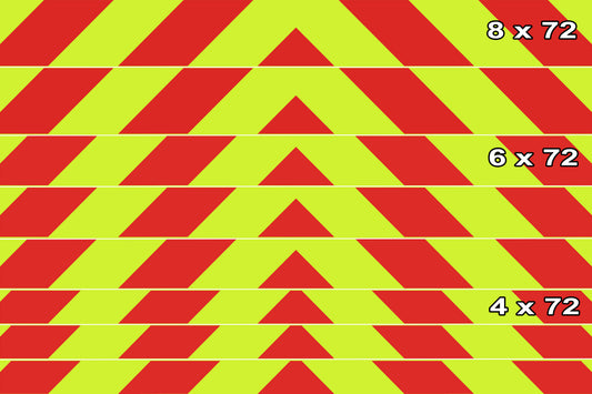 Reflective Chevron Panels for Vehicles - Made With 3M™ Diamond Grade™ DG3 Reflective – Reflective