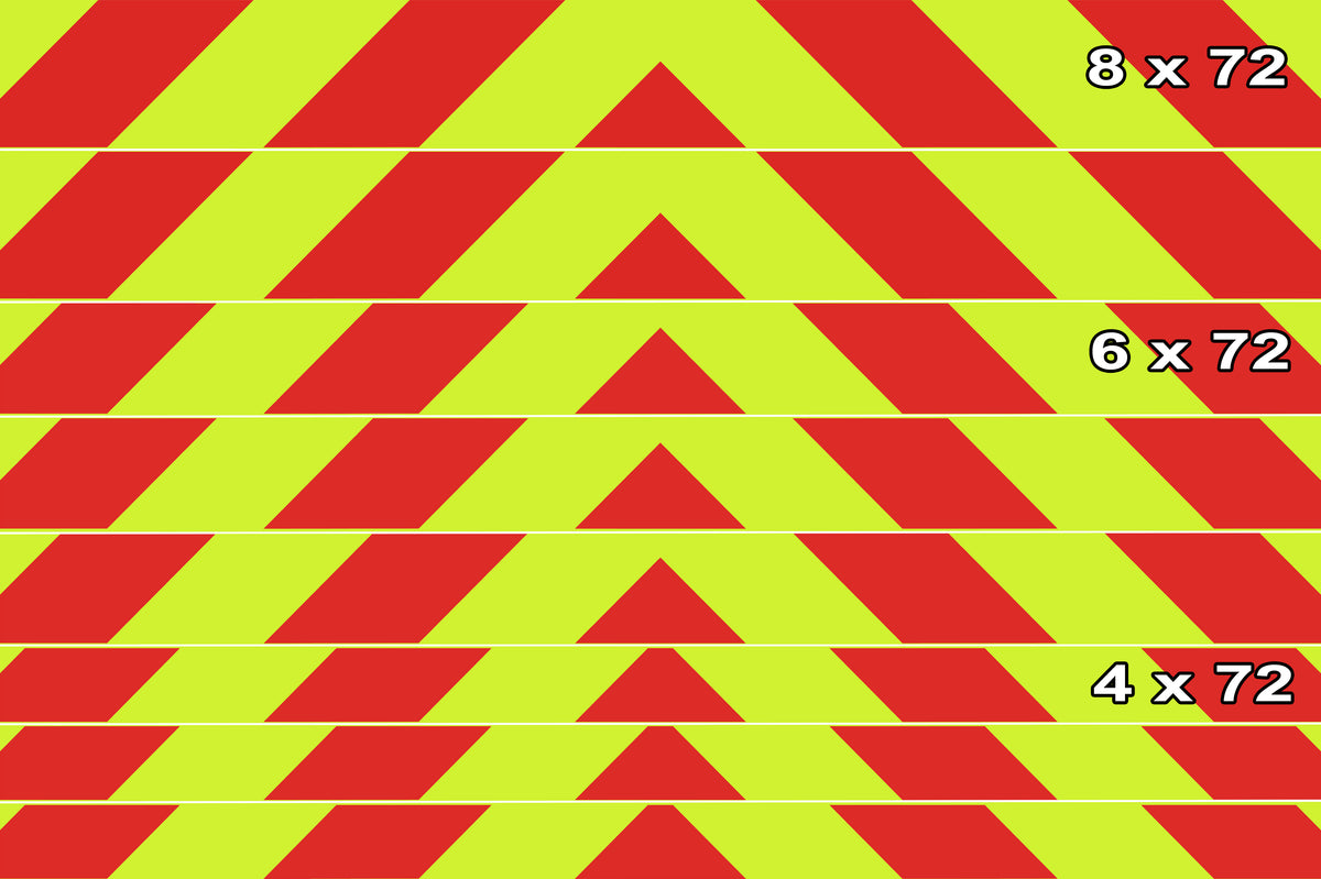 Reflective Chevron Panels for Vehicles - Made With 3M™ Diamond Grade ...