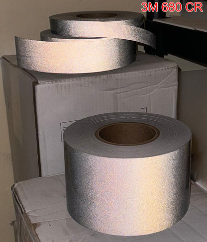 6" BLACK Engineer Grade Reflective Tape - 3 Types - Bright, Brighter, Brightest – Black, Reflective