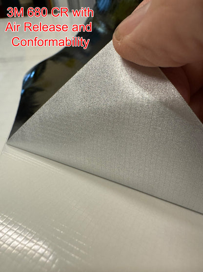3M™ 680 CR Conformable Air Release Engineer Grade Reflective Tape (Black or White) – White, Black