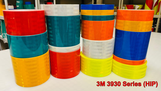 3M™ 3930 High Intensity Type 4 Prismatic Reflective - 1" 2" 4" 6" - (7 Colors) – Reflective