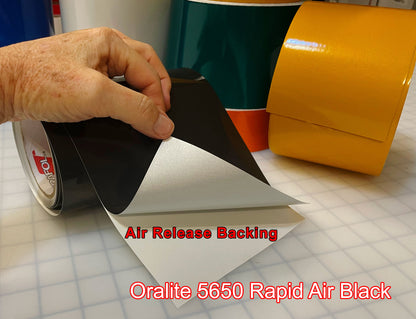 6" BLACK Engineer Grade Reflective Tape - 3 Types - Bright, Brighter, Brightest – Black, Reflective