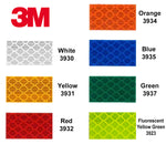 3M™ 3930 High Intensity Type 4 Prismatic Reflective - 1" 2" 4" 6" - (7 Colors)