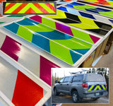 2 Piece Chevron Panel Kits - (15" - 24" Wide - 4 INCH WIDE Stripes) - 18 Color Combinations
