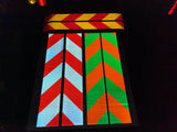 2 Piece Chevron Panel Kits - (3" - 12" Wide - 4 INCH WIDE Stripes) - 18 Color Combinations