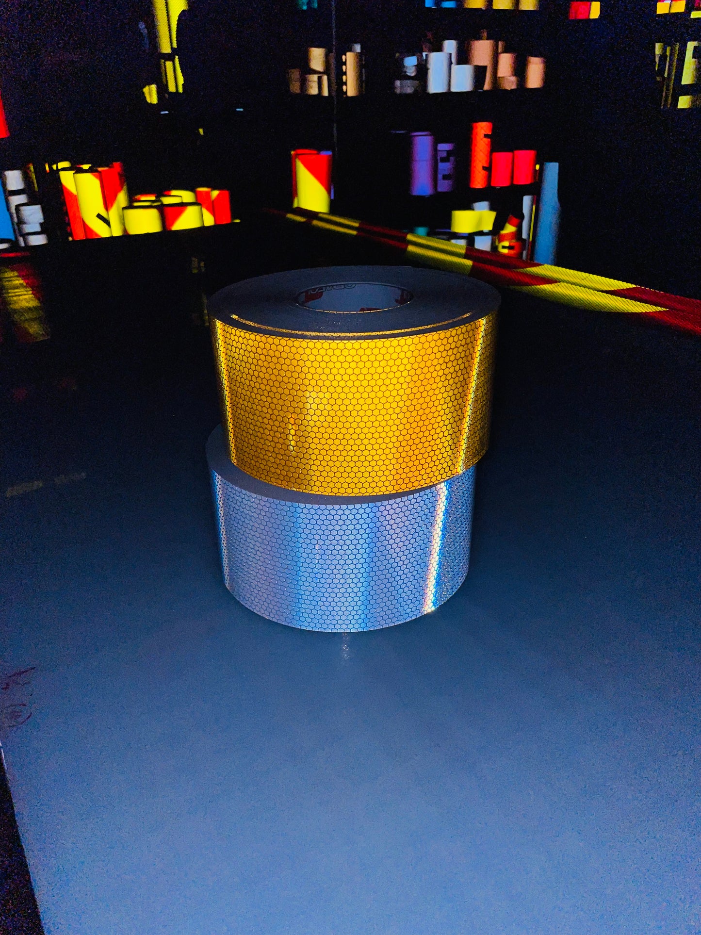 ORALITE 5934 Channelizer, Barricade, Road Barrel and Delineation Retro Reflective Sheeting - 4" Rolls – Reflective