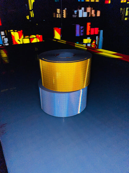 ORALITE 5934 Channelizer, Barricade, Road Barrel and Delineation Retro Reflective Sheeting - 4" Rolls – Reflective