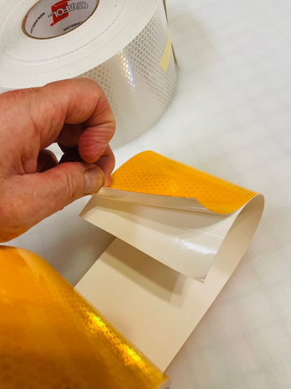ORALITE 5934 Channelizer, Barricade, Road Barrel and Delineation Retro Reflective Sheeting - 4" Rolls – Reflective