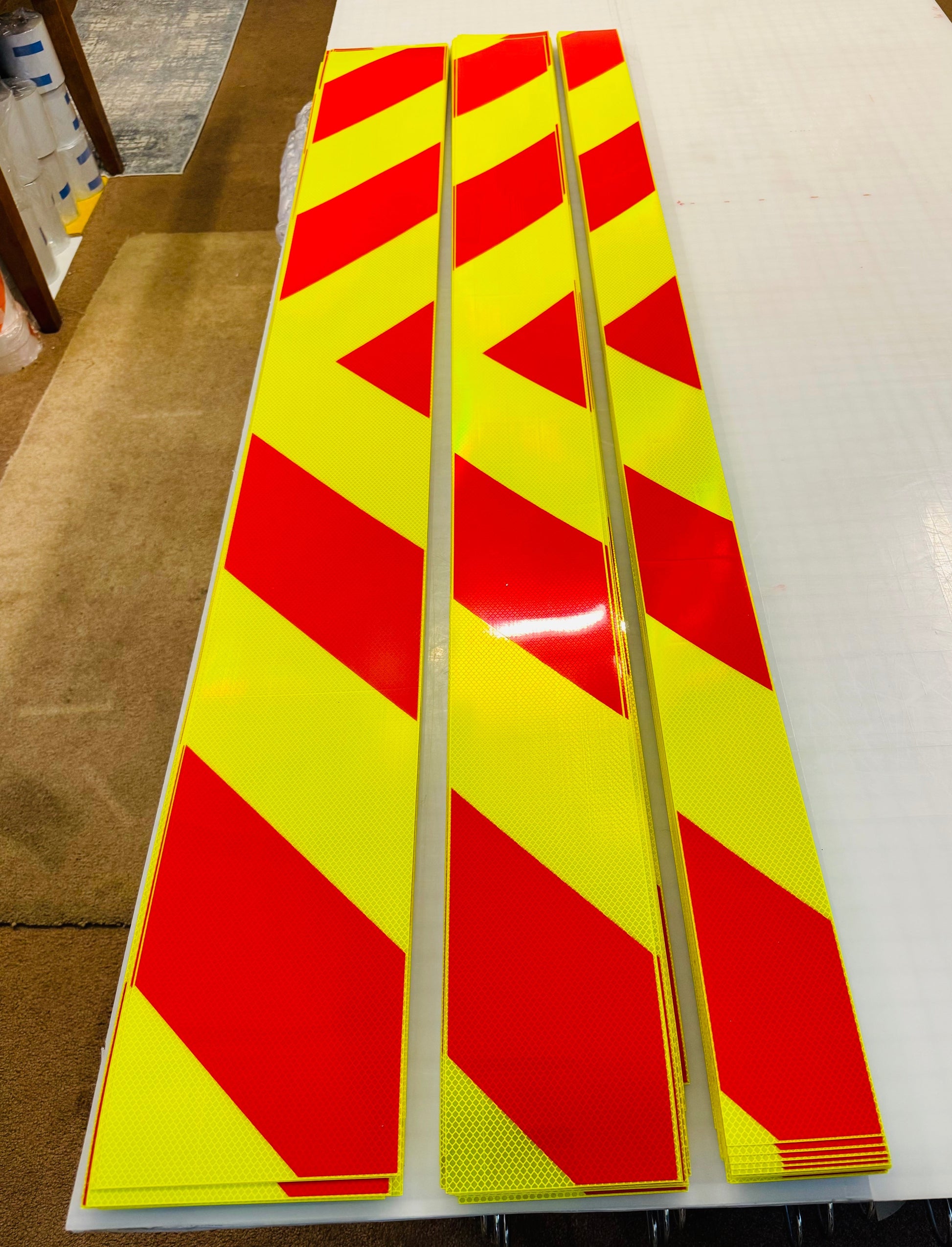 Reflective Chevron Panels for Vehicles - Made With 3M™ Diamond Grade™ DG3 Reflective – Reflective