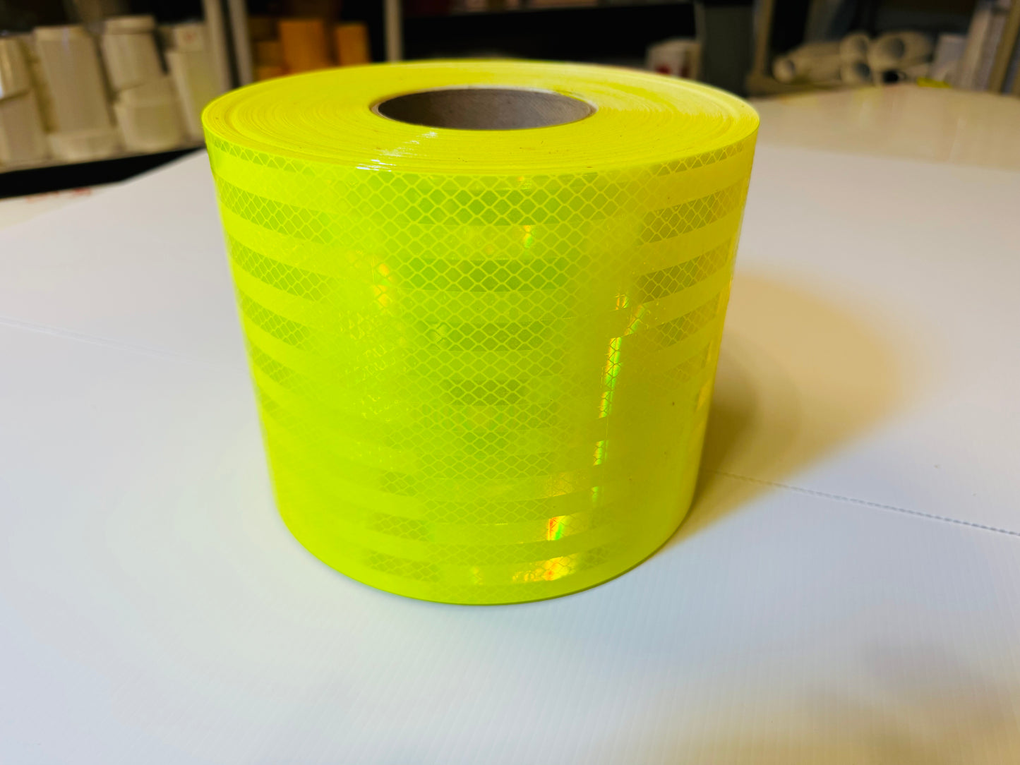 3M™ Diamond Grade 983 Reflective Chevron Striping Rolls - 6" - Lime , Red , Yellow – Yellow, Red