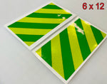 Motor Cycle Reflective Chevron Panels - Left & Right - Multiple Colors - Oralite