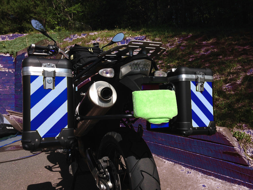 Motor Cycle Reflective Chevron Panels - Left & Right - Multiple Colors - Oralite – Reflective