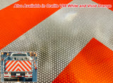 Work Zone Reflective Chevron Panels - (Fluorescent Orange & Black) - (White & Orange) - Oralite