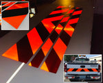 Work Zone Reflective Chevron Panels - (Fluorescent Orange & Black) - (White & Orange) - Oralite