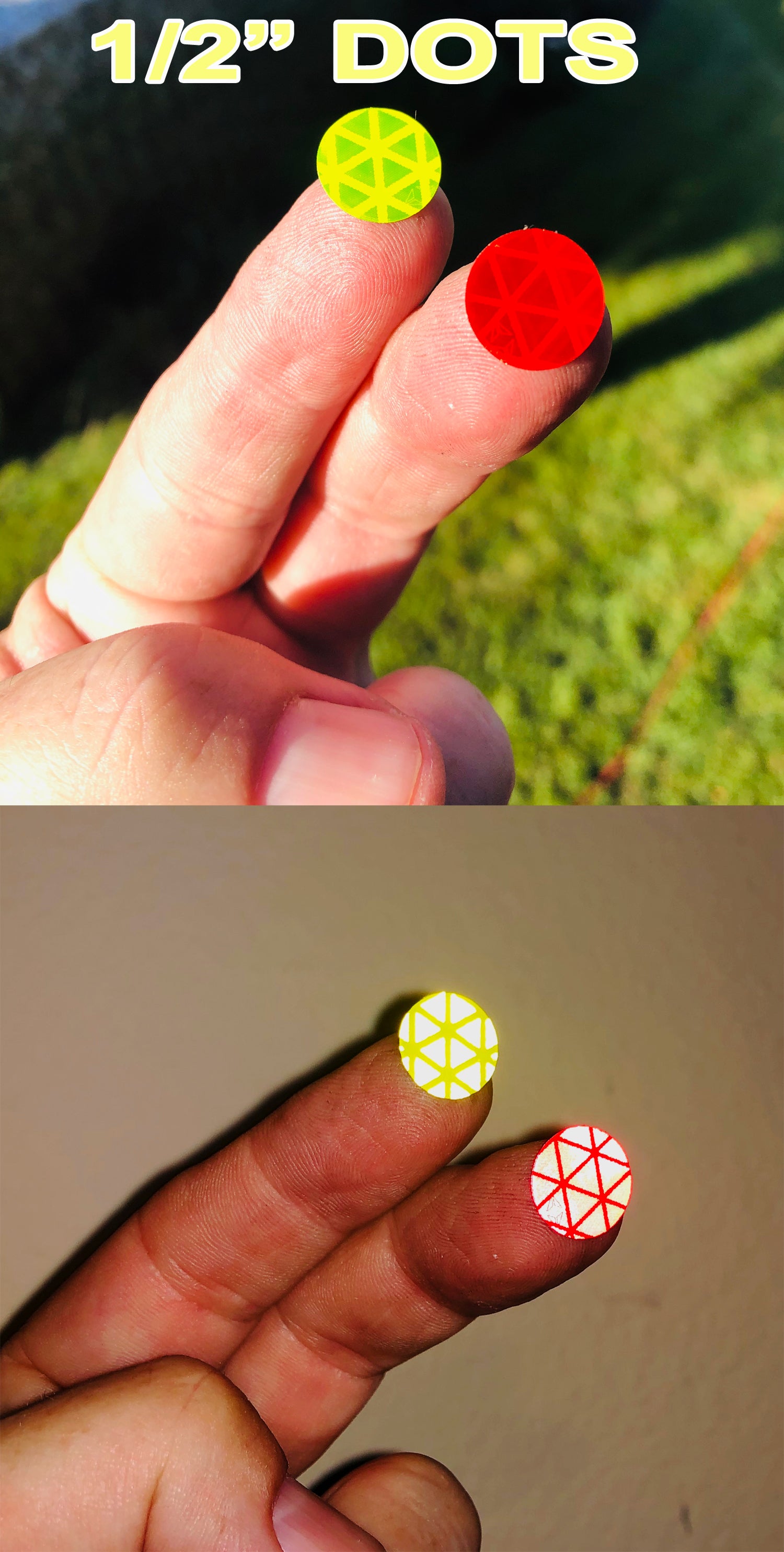 one half inch reflective v98 oralite dots for diamond plate