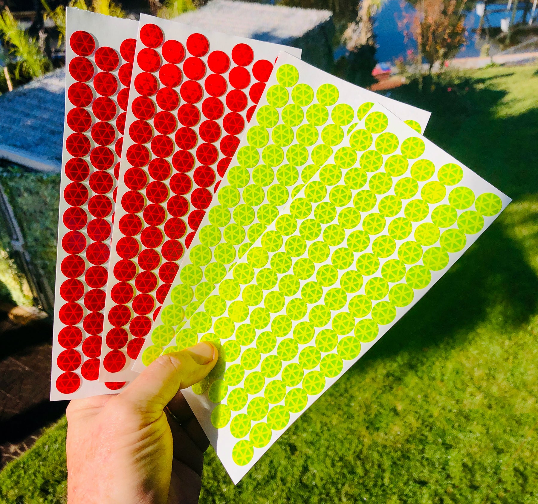 1/2 inch oralite v98 reflective dots