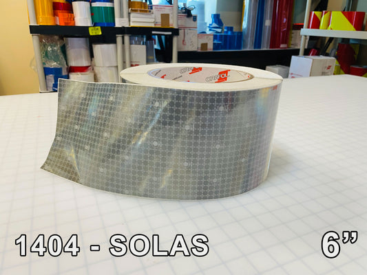6 Inch Oralite SOLAS "Sold By The Foot" Self Adhesive (1404 for Flexible Surfaces)