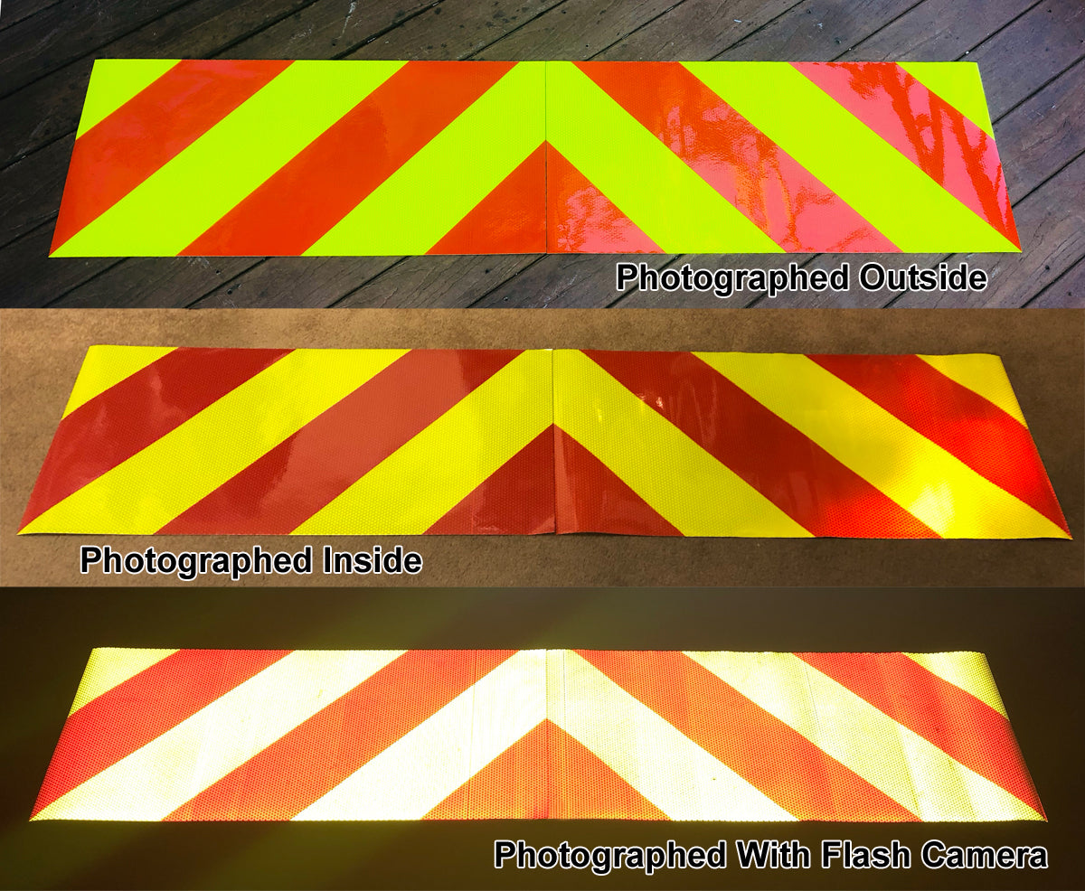 Two Piece Chevron Panel Kits - LIME and RED V98 Combo – Red, Lime