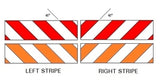 Striped Barricade Tape - Reflective ENGINEER Grade Type 1 - (150 Foot Rolls)