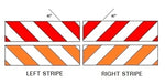 Striped Reflective Barricade Tape - HIGH INTENSITY Grade Type 3 - (150 Foot Rolls)