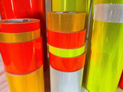 1" thru 12" - Oralite 5930 High Intensity Work Zone Reflective - Tough & Flexible - 25' or 50' – Reflective