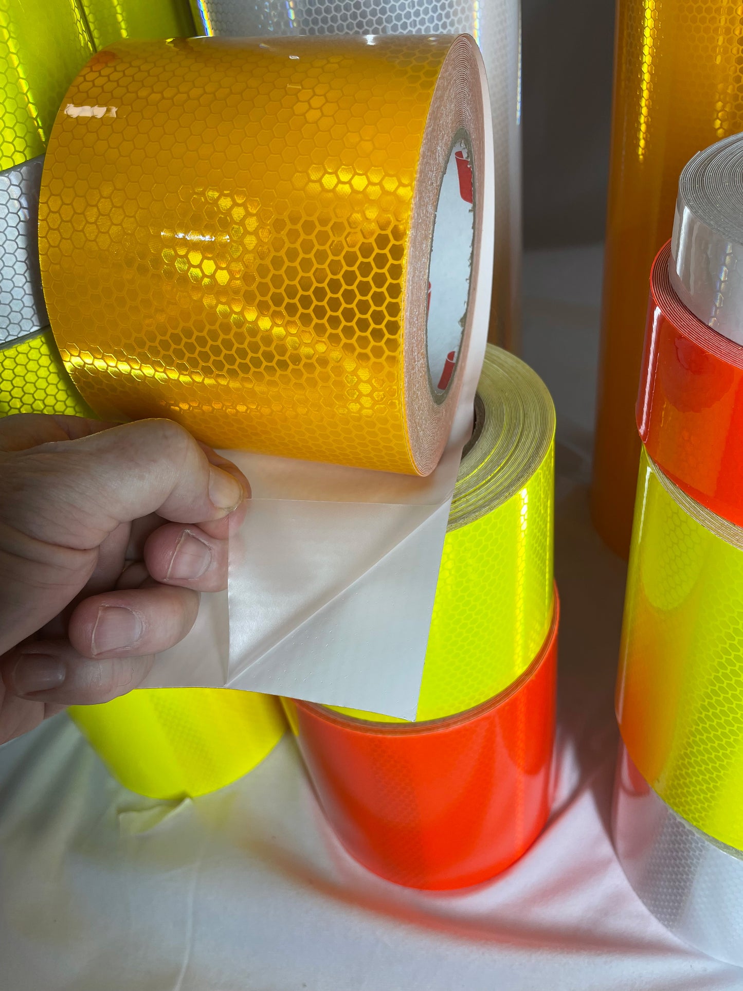 1" thru 12" - Oralite 5930 High Intensity Work Zone Reflective - Tough & Flexible - 25' or 50' – Reflective