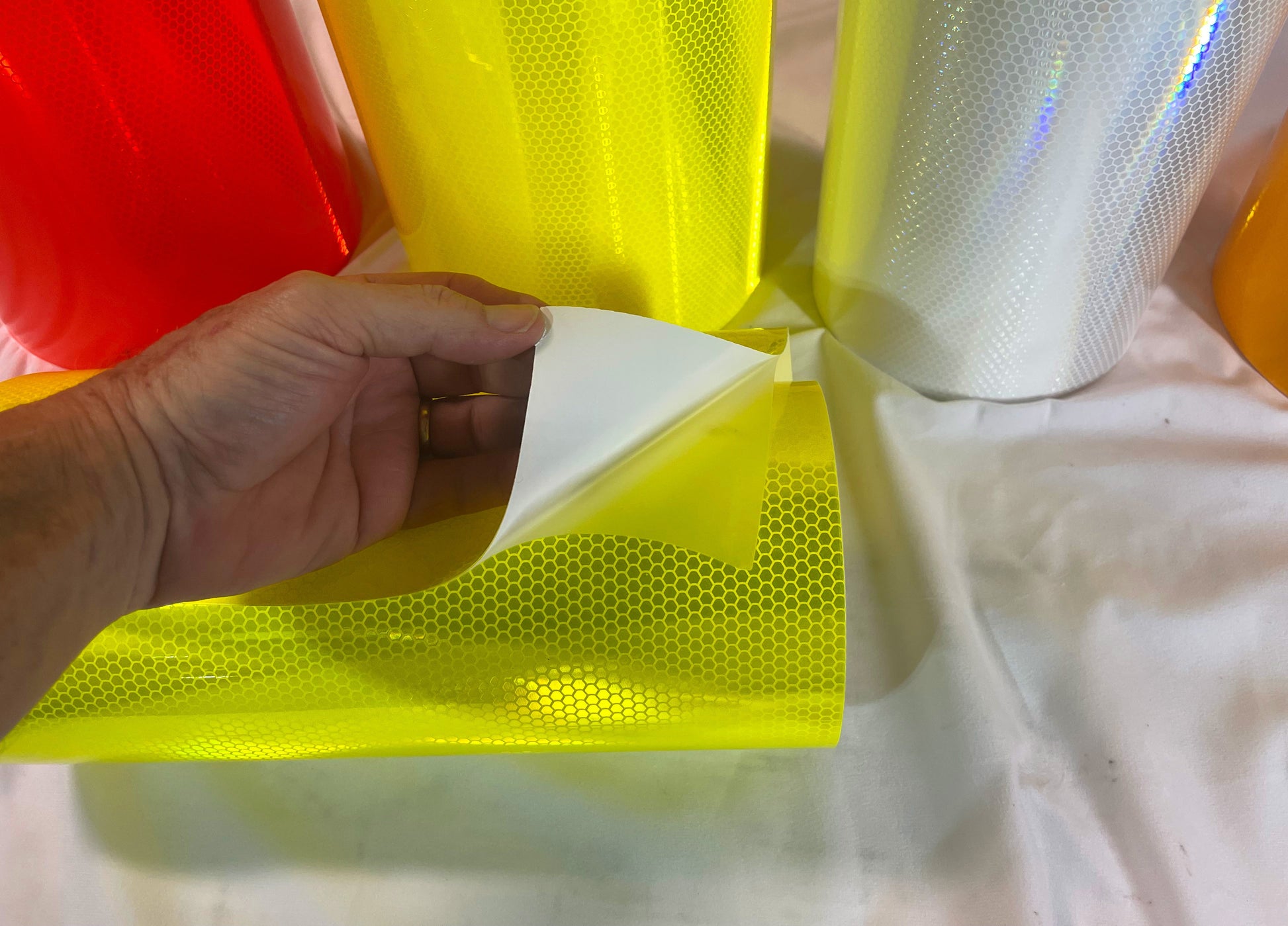 1" thru 12" - Oralite 5930 High Intensity Work Zone Reflective - Tough & Flexible - 25' or 50' – Reflective