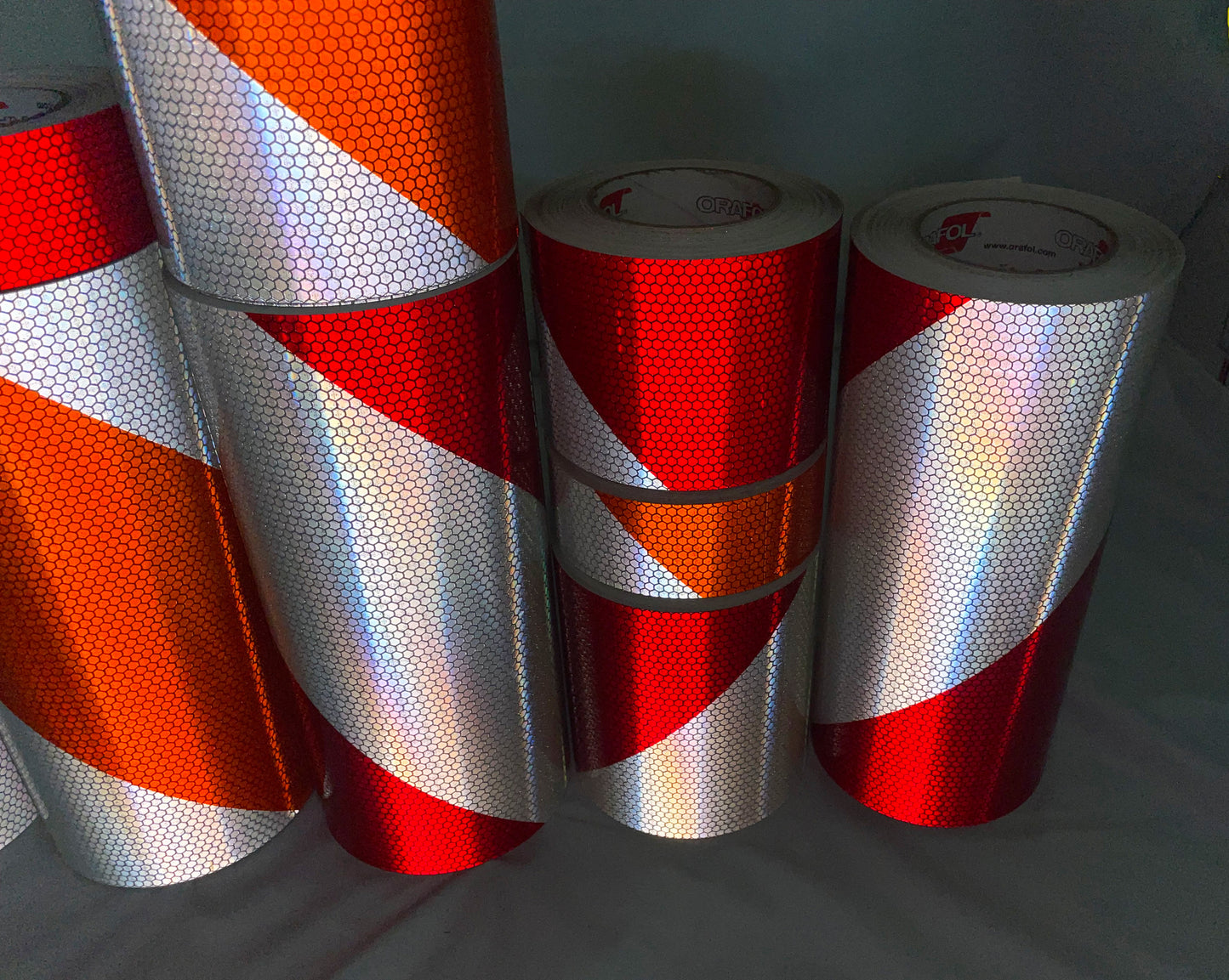 Oralite 5934 Striped Barricade High Intensity - Type 4 - Reboundable - Tough & Flexible - 25' or 50' – image 5 of 7