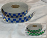 GP800 - 2" Checker Reflective Garment Trim - BY THE FOOT - Sew On - Oralite