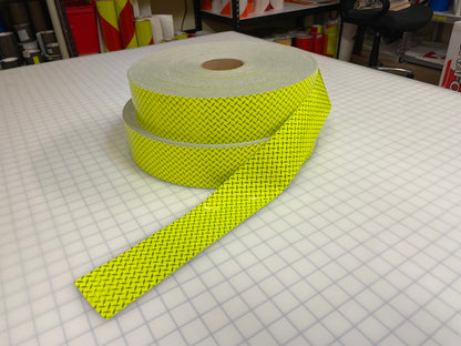 FTP-2575D : 3" Diamond Pattern Fire Retardant Trim - 30' & 100' - NFPA Lime – Lime