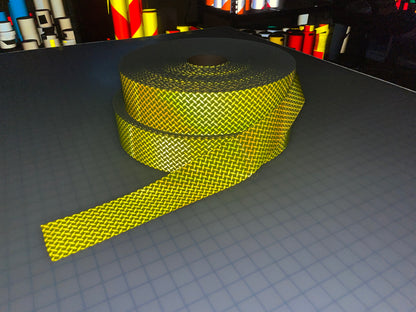 FTP-2575D : 3" Diamond Pattern Fire Retardant Trim - 30' & 100' - NFPA Lime – Lime