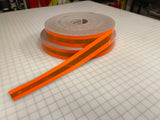 FTP-2550-TO/TL : 2" Orange or Lime Fire Trim with Reflective Center Stripe - BY THE FOOT