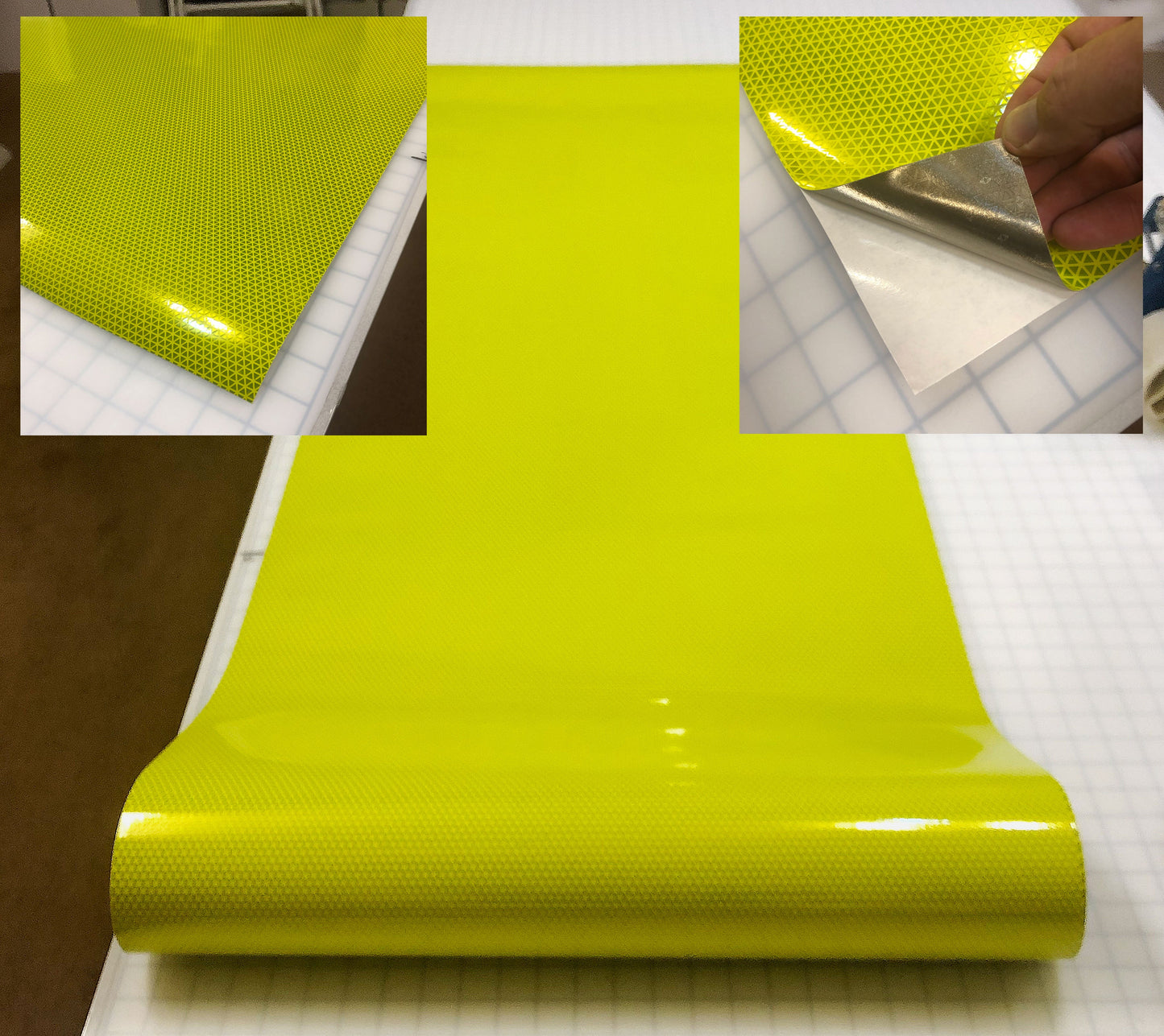 30 Inch x 30 Foot Rolls - V98 Oralite Conformable Reflective Tape - Lime or Red