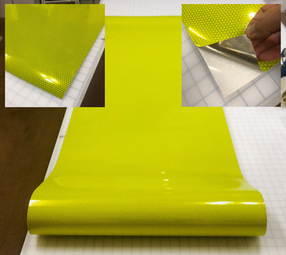 30 Inch x 30 Foot Rolls - V98 Oralite Conformable Reflective Tape - Lime or Red