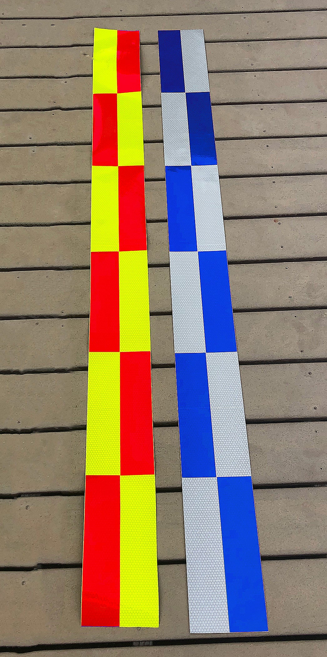 Reflective Battenburg Rolls - Self Adhesive - Multiple Colors - BY THE FOOT – Reflective