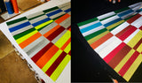 Reflective Battenburg Panels - One Piece Self Adhesive - Multiple Colors