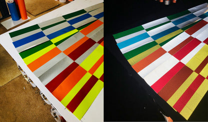 Reflective Battenburg Rolls - Self Adhesive - Multiple Colors - BY THE FOOT – Reflective