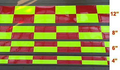 Reflective Battenburg Rolls - Self Adhesive - Multiple Colors - BY THE FOOT – Reflective