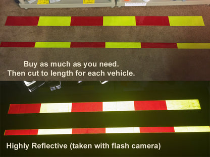 Reflective Block Pattern Rolls - Self Adhesive - BY THE FOOT – Reflective