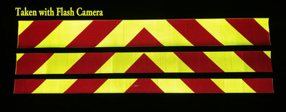 reflective bright panels for utility vehicles