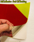 red and lime reflective panels for trucks