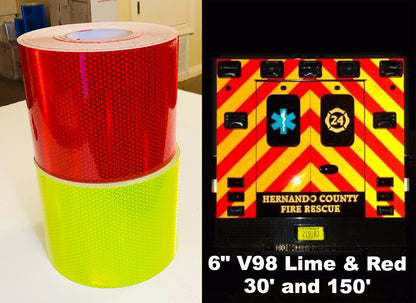 Oralite V98 NFPA 1901 Chevron Striping Tape