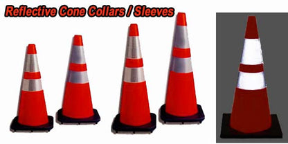 reflective self adhesive cone collars