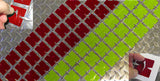 Reflective Overlays for Diamond Plate - Peel & Stick - Lime & Red - NFPA 1901